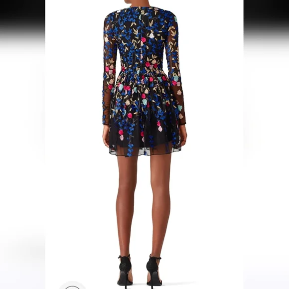 Floral Embroidered Long Sleeve Dress - Picture 2 of 16